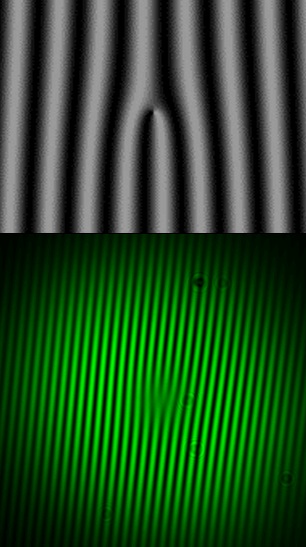 光渦（ラゲール-ガウスビーム）の実験画像
